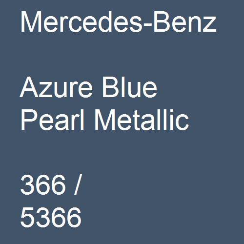 Mercedes-Benz, Azure Blue Pearl Metallic, 366 / 5366.